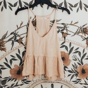 kimichi blue peplum tank